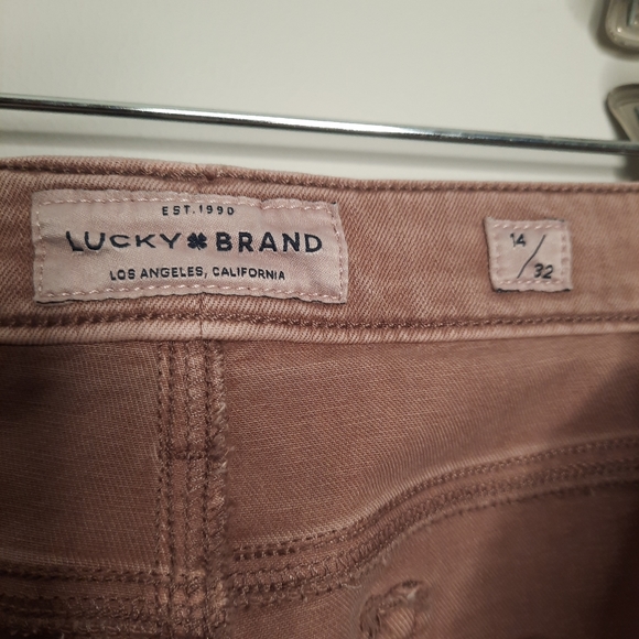 LUCKY BRAND Skinny Jeans Pink Women's Plus Size 14 - Picture 10 of 13
